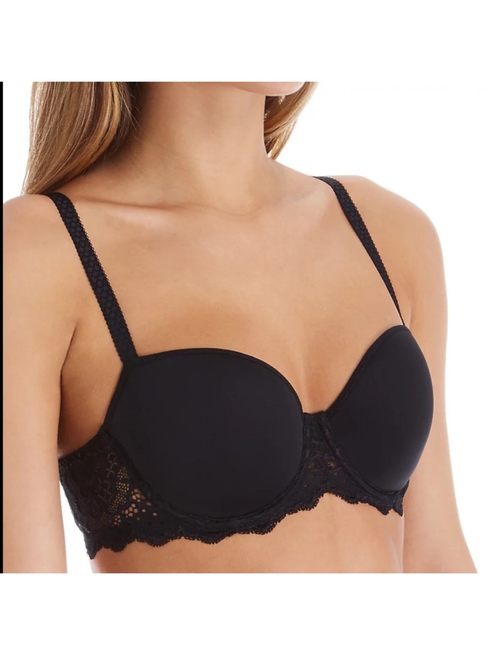 Simone Perele Caresse 3D Spacer Demi Cup bra black lace NEW 32C